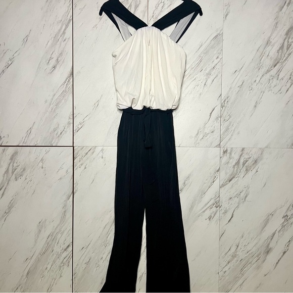 2/$100 NEW Cynthia Rowley Draped Jersey Jumpsuit SZ 4 - Picture 1 of 5
